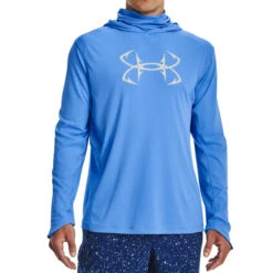 Under Armour Men's UA Iso-Chill Hook Gaiter Hoodie 8 Under Armour Men's UA Iso-Chill Hook Gaiter Hoodie -Hang Time Shop 1371378 Carolinablue