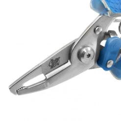 Cuda 5" Titanium Bonded Mini Pliers -Hang Time Shop 18198 close up closed jaws