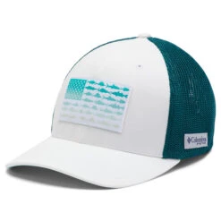 Columbia Men's PFG Mesh Fish Flag Ball Cap - High Crown -Hang Time Shop 1836811 103 f