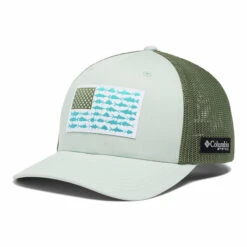 Columbia Men's PFG Mesh Fish Flag Ball Cap - High Crown -Hang Time Shop 1836811 335 f preview download