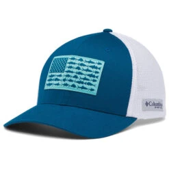Columbia Men's PFG Mesh Fish Flag Ball Cap - High Crown -Hang Time Shop 1836811 340 f