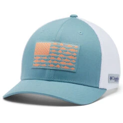 Columbia Men's PFG Mesh Fish Flag Ball Cap - High Crown -Hang Time Shop 1836811 447 f