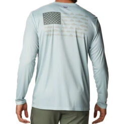 Columbia Men's Terminal Tackle PFG Fish Flag Long-Sleeve Shirt