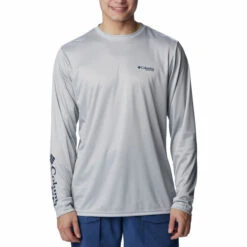Columbia Men's PFG Terminal Tackle Fish Star Long-Sleeve Shirt