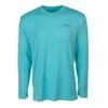 Bimini Bay Men's Cabo Crew V Long-Sleeve Shirt With BloodGuard Plus -Hang Time Shop Bimini Bay Cabo Crew Aqua 1