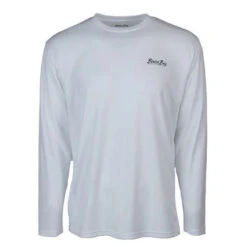 Bimini Bay Men's Cabo Crew V Long-Sleeve Shirt With BloodGuard Plus -Hang Time Shop Bimini Bay Cabo Crew White 1