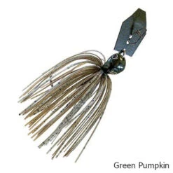 Z-Man ChatterBait JackHammer Bladed Jig Lure -Hang Time Shop ChatterBait JackHammer Bladed Jig Lure Green Pumpkin