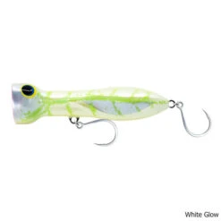 Nomad Design Chug Norris 120mm Saltwater Popper Lure -Hang Time Shop Chug Norris 120mm SW Popper Lure White Glow