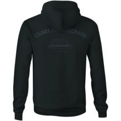 Grundéns Men's Displacement DWR Hoodie -Hang Time Shop DispHoodie Back BlackHeather