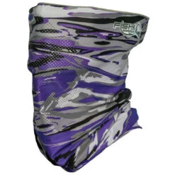 Fish Monkey Performance Face Guard -Hang Time Shop FM40 Face Guard Voodoo Swamp Purple