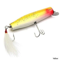Gibbs Danny Surface Swimmer Wooden Lure -Hang Time Shop GIBDANSS11 2BL Danny Surface Lure Yellow