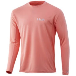 Huk Men's Icon X Long-Sleeve Shirt -Hang Time Shop HUK Icon X LS H1200386 687 Desert Flower Front Hero