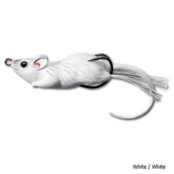 LiveTarget Field Mouse Hollow Body Lure -Hang Time Shop KOPMHB60T LiveTarget Field Mouse Hollow Lure White