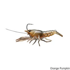 LiveTarget Live Craw Finesse Bait Lure -Hang Time Shop LiveTarget Live Craw Finesse Bait Lure Orange Pumpkin