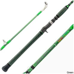 Dark Matter Psychedelic P7C-X Casting Rod -Hang Time Shop Psychedelic P7CX Casting Rod Green