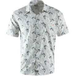 Salt Life Men's Lost At Sea Woven Performance Fishing Short-Sleeve Shirt