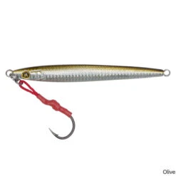 Hogy Sand Eel 3.5 Oz. Jig Lure W/ Assist Hook -Hang Time Shop Sand Eel 3pt5oz Jig Lure w Assist Hook Olive