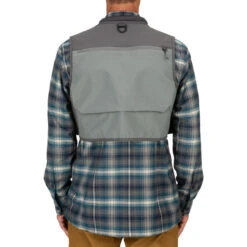 Simms Men's Freestone Fishing Vest -Hang Time Shop Simms Freestone Vest Pewter model back