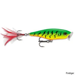Rapala Skitter Pop Lure -Hang Time Shop Skitter Pop Lure Firetiger
