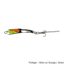 Iron Decoy Steely #5 Spoon Lure -Hang Time Shop Steely No5 Spoon Lure Firetiger Silver