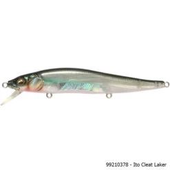 Megabass Vision Oneten Jerkbait Lure -Hang Time Shop VISION ONETEN ITO CLEAR LAKERtxt