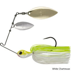 Molix Venator Double Willow Spinnerbait Lure 18 Molix Venator Double Willow Spinnerbait Lure -Hang Time Shop Venator Double Willow Spinnerbait Lure White Chartreuse