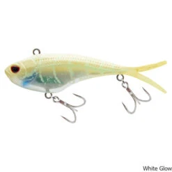 Nomad Design Vertrex Swim 95 Vibe Saltwater Lure -Hang Time Shop Vertrex Swim 95 Vibe SW Lure White Glow