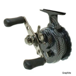 Eagle Claw Inline Ice Fishing Reel -Hang Time Shop WMECILIR Inline Ice Fishing Reel Graphite