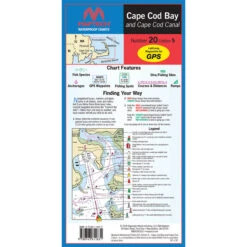 Maptech Folding Waterproof Chart - Cape Cod Bay
