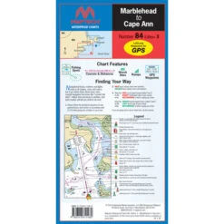 Maptech Folding Waterproof Chart - Marblehead To Cape Ann