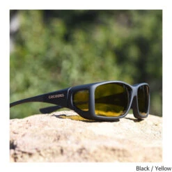 Cocoons Wide Line (ML) OveRx Polarized Sunglasses -Hang Time Shop Wide Line ML OveRx Polarized Sunglasses Black Yellow
