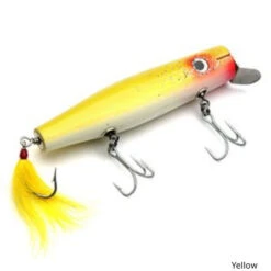 Gibbs ProSeries Danny Surface Swimmer Wooden Lure -Hang Time Shop image yellow