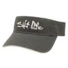 Salt Life Men's Life Signature Logo Visor -Hang Time Shop salt life slm215 visor velcro back