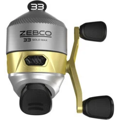 Zebco 33 Max Gold Spincast Reel -Hang Time Shop zebco 33mxngold sc3 33 max gold sc reel 3
